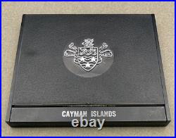 1972 Cayman Islands $25 Silver Proof QEII & Philip Anniversary Box COA-1.52 ASW