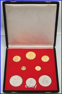 1973 Gold & Silver Haiti Gourdes 9 Coin Proof Box Set 1,250 Minted