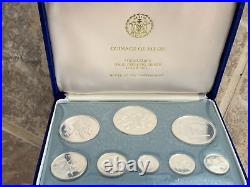 1974 Belize Silver Proof 8pc Set with Box & Certificate