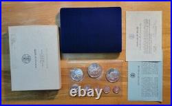 1974 Coinage Of Belize Solid Sterling Silver Proof Set with Box & COA