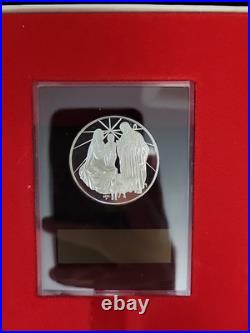 1974 Franklin Mint Holiday Sterling Silver Proof (4) Medal Set in Display Box