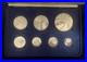 1974 Western Samoa Sterling Silver Proof Set 7 Coins in Original Box
