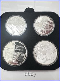 1976 Canada Montreal Olympic 4 Piece Silver Proof Coin Set With Case & COA 1976 Canada Montreal Olympic 4 Piece Silver Proof Coin Set With Case & COA