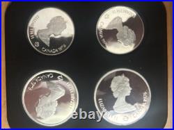 1976 Canada Montreal Olympic 4 Piece Silver Proof Coin Set With Case & COA 1976 Canada Montreal Olympic 4 Piece Silver Proof Coin Set With Case & COA