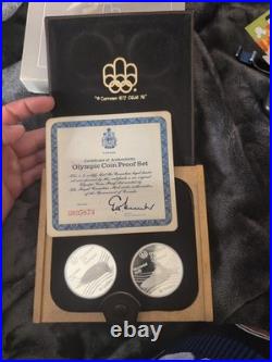 1976 Canadian Olympic Coin Proof Set Silver With Box And COA