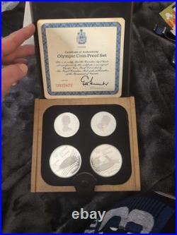 1976 Canadian Olympic Coin Proof Set Silver With Box And COA