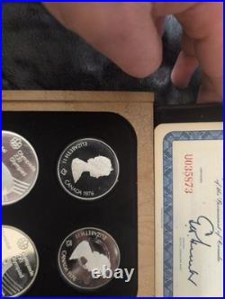 1976 Canadian Olympic Coin Proof Set Silver With Box And COA