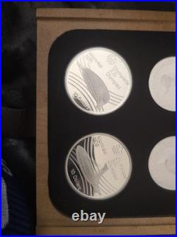 1976 Canadian Olympic Coin Proof Set Silver With Box And COA