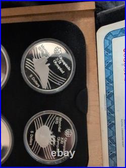 1976 Canadian Olympic Coin Proof Set Silver With Box And COA 1976 Canadian Olympic Coin Proof Set Silver With Box And COA