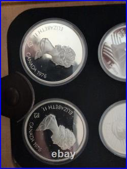 1976 Canadian Olympic Coin Proof Set Silver With Box And COA