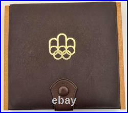 1976 Montreals Olympics Series V Silver Proof Coins in Wooden Display Box w COA