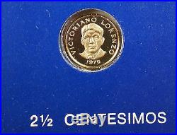 1976 Panama 20 Balboa Simon Bolivar 2 Pc. 925 Silver Proof Coin Set withBox & COA