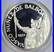 1977 129.59g. 925 Silver Proof UCAM Panama 20 Balboas Coin WithBox & COA