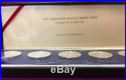 1978 Coronation Jubilee Crown Coin Sterling Silver 5 Coin Proof Set-Sealed withBox