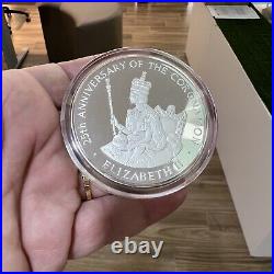 1978 Jamaica Queen Elizabeth II $25 Silver Coin Proof Box and Certificate