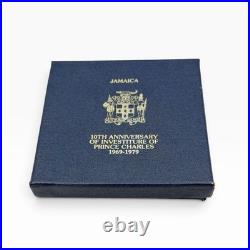 1979 25 Dollar Sterling Silver Proof Coin Jamaica in BOX & COA RARE LOW MINTAGE