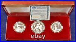 1980 Moscow Olympics Russia USSR 20+ Oz Silver 28 COIN GEM Proof Set, Boxes/COAs