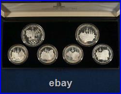 1980 USSR Russia Olympics Silver Proof Set In Box Free Shipping USA