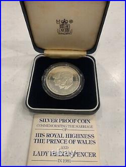 1981 Silver Proof Coin Marriage Princess Diana/Prince Of Wales WithBox COA Bullion 1981 Silver Proof Coin Marriage Princess Diana/Prince Of Wales WithBox COA Bullion