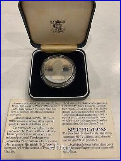 1981 Silver Proof Coin Marriage Princess Diana/Prince Of Wales WithBox COA Bullion 1981 Silver Proof Coin Marriage Princess Diana/Prince Of Wales WithBox COA Bullion