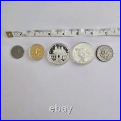 1983 1984 U. S. Olympics Gold & Silver Proof Commemorative 3 Coin Set with Box