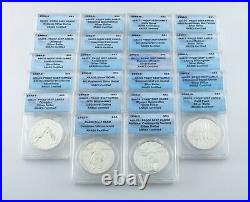 1983-2002 Commemorative Silver Dollar Collection All ANACS Slabs in Wood Box