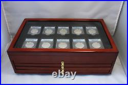 1983-2003 Commemorative Proof Silver Dollar 40 Coins Collection ANACS Wood box