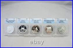 1983-2003 Commemorative Proof Silver Dollar 40 Coins Collection ANACS Wood box