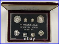 1983 Bahrian Sterling Silver Proof Set with Box COA