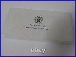 1983 Jamiaca 9-Coin Silver Proof Set wOriginal Box/COA Franklin Mint