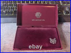 1983 Proof Set 2-Silver Olympic Dollars with Certificate in Original Case/Box