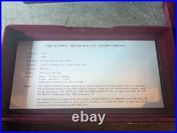 1983 Proof Set 2-Silver Olympic Dollars with Certificate in Original Case/Box