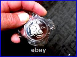 1984 10 Yuan China Panda Silver Proof Coin RARE DATE NO BOX OR COA SEALED