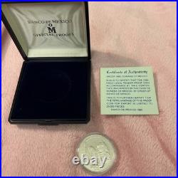 1985 Mo Mexico Revol. Comm SILVER PROOF Zapata Madero Carranza Villa COA & BOX
