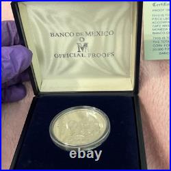 1985 Mo Mexico Revol. Comm SILVER PROOF Zapata Madero Carranza Villa COA & BOX