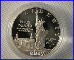 1986 Liberty Commemorative 3 Coin Proof Set Gold & Silver with Box & COA 1986 Liberty Commemorative 3 Coin Proof Set Gold & Silver with Box & COA