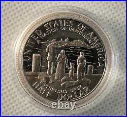 1986 Liberty Commemorative 3 Coin Proof Set Gold & Silver with Box & COA 1986 Liberty Commemorative 3 Coin Proof Set Gold & Silver with Box & COA