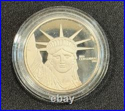 1986 MTB Liberty Trade Silver 1 Oz. 9999 Proof Mexican Mint COA Original Box