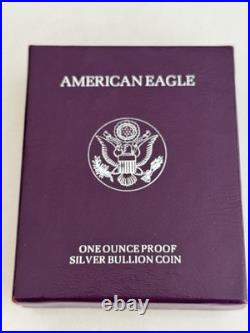 1986-S Proof American Silver Eagle Dollar $1 Box & COA US Mint Bullion OGP