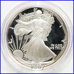 1986 S Proof Silver American Eagle with Box & COA