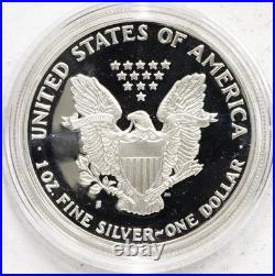 1986 S Proof Silver American Eagle with Box & COA