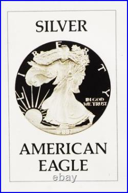 1986 S Proof Silver American Eagle with Box & COA