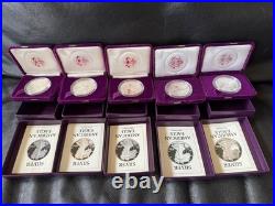 1987-1991 S U. S. MINT AMERICAN EAGLE 1oz SILVER PROOF $1 DOLLAR COIN Box/COA LOT