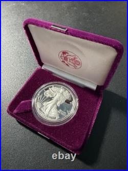 1987-1991 S U. S. MINT AMERICAN EAGLE 1oz SILVER PROOF $1 DOLLAR COIN Box/COA LOT