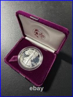 1987-1991 S U. S. MINT AMERICAN EAGLE 1oz SILVER PROOF $1 DOLLAR COIN Box/COA LOT