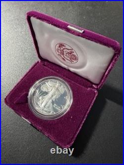 1987-1991 S U. S. MINT AMERICAN EAGLE 1oz SILVER PROOF $1 DOLLAR COIN Box/COA LOT