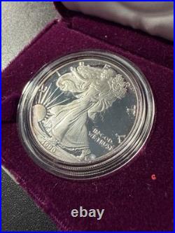 1987-1991 S U. S. MINT AMERICAN EAGLE 1oz SILVER PROOF $1 DOLLAR COIN Box/COA LOT