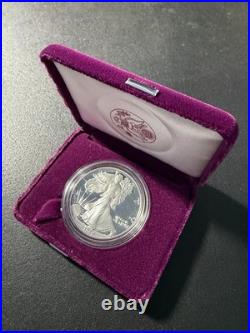 1987-1991 S U. S. MINT AMERICAN EAGLE 1oz SILVER PROOF $1 DOLLAR COIN Box/COA LOT