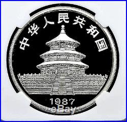 1987 China 10 Yuan Proof Silver Panda Coin NGC/NCS PF69 Ultra Cameo With Box & COA