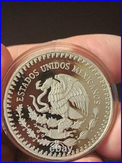 1987 Mexico Proof Libertad 0.999 Silver, Original Box & Coa Ready